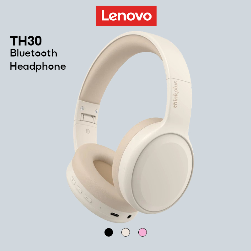 Lenovo TH30 Wireless Headphones Bluetooth 5.3 Earphones Foldable Gaming