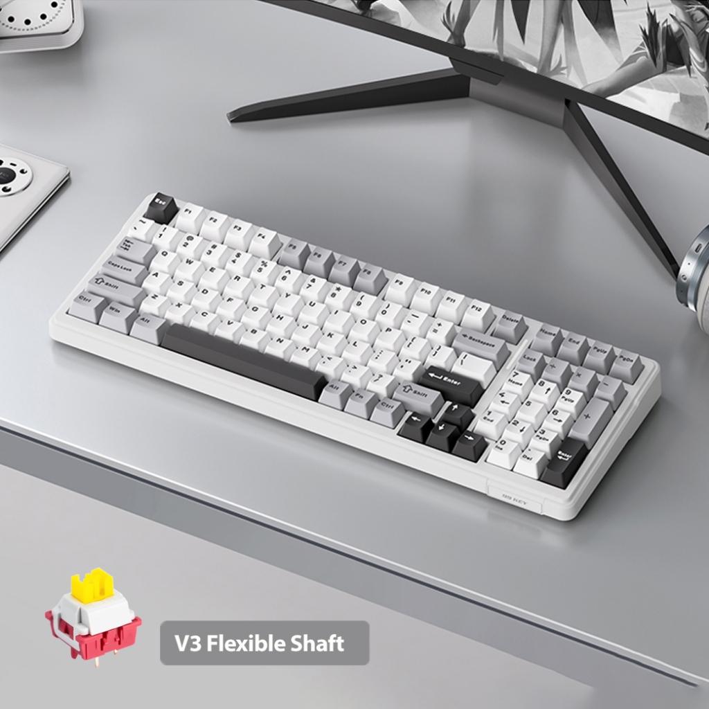 AULA F99 Mechanical Keyboard Customized 99 keys The Three Mode ...
