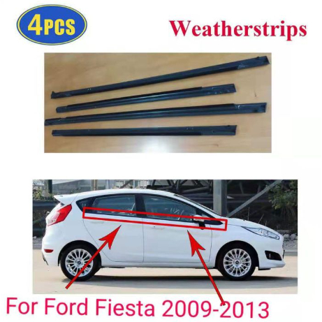 Pour Fiesta 2009 2010 2011 2012 2013 2014 2015 2016 Rétroviseur Coque Boîtier Aile Porte Côté Miroir Couverture Couleur Peinte(1pcs Black Right