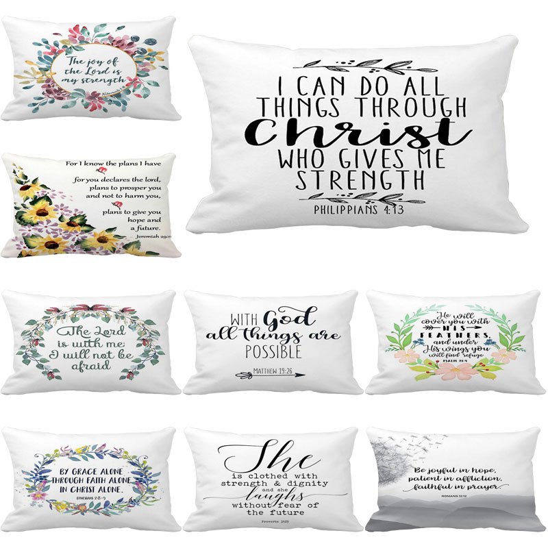 Christian Quote Christian Bible Verse Inspirational Quote Short plush