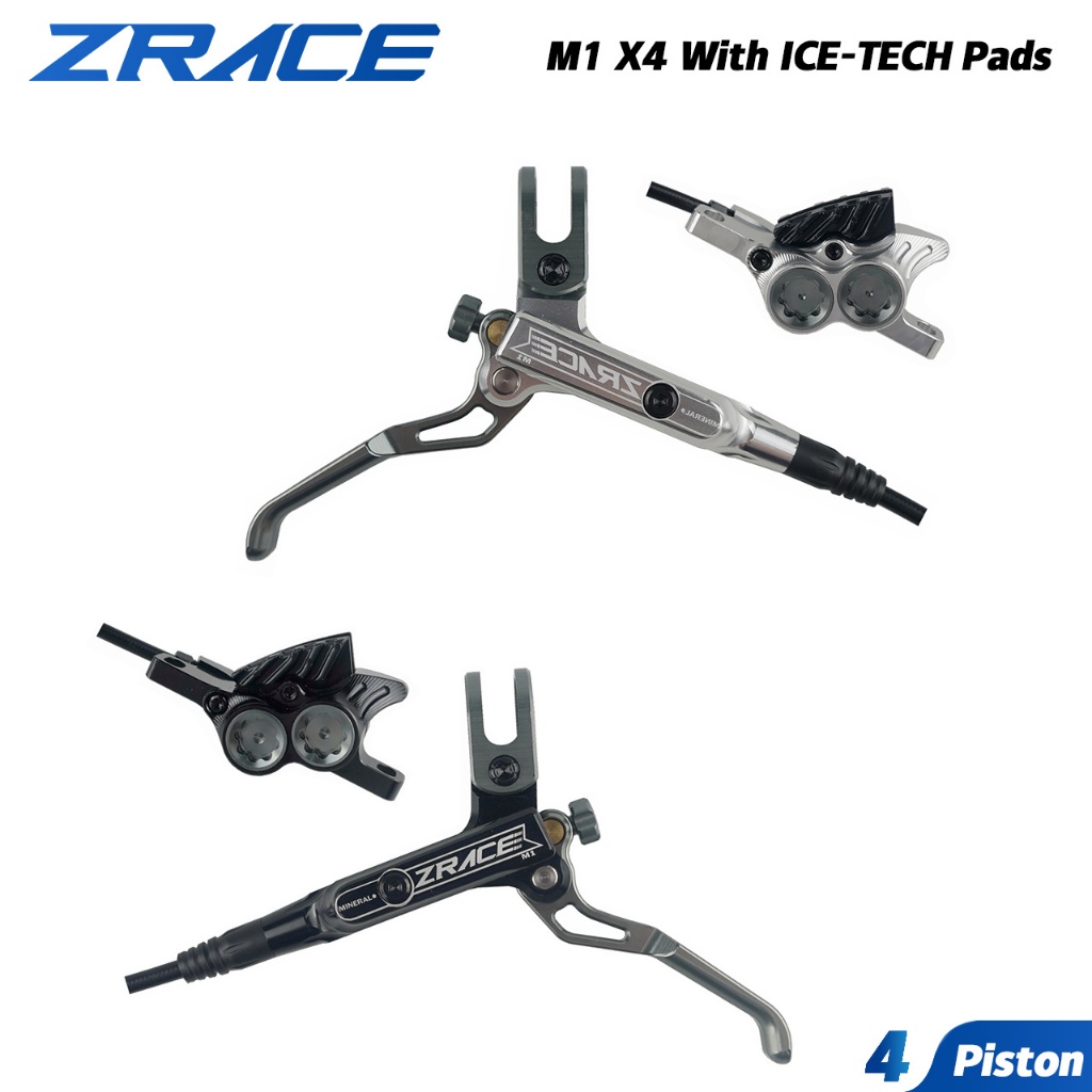 ZRACE M1 X4 Mountain Bike Hydraulic Brake,Full CNC Lightweight, MTB Oil