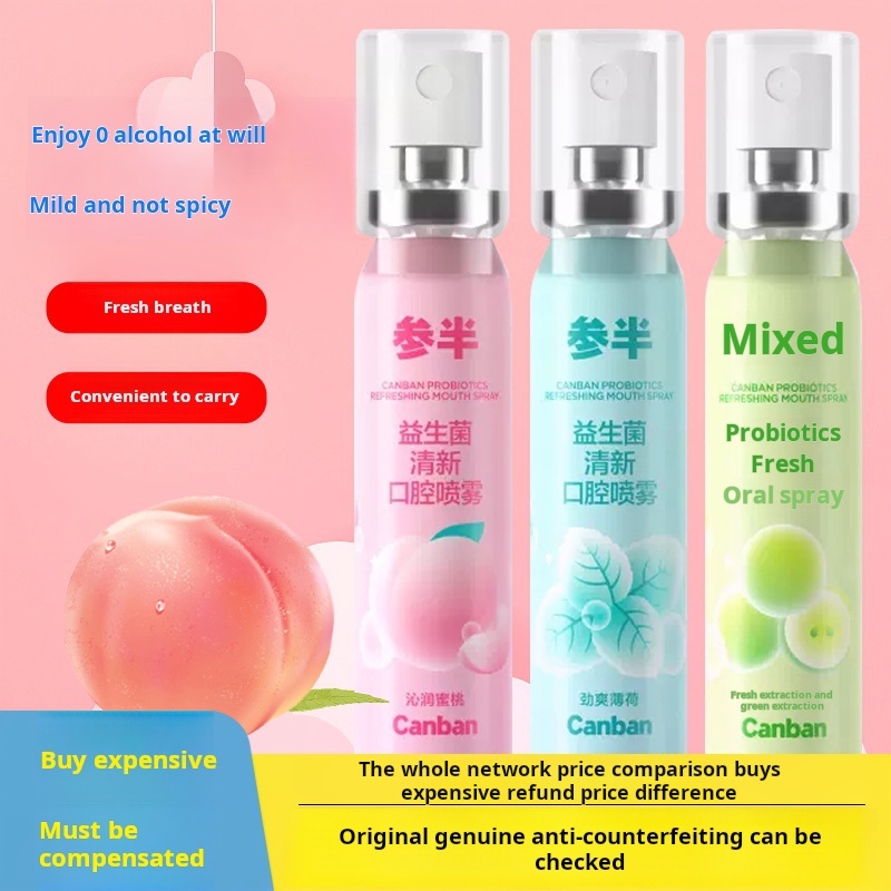 Canban Mouth Spray Breath Freshening Spray Long-lasting Girl Kissing ...