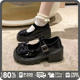 Fashion (black)2023 New Lolita Shoes Chain Platform Shoes Japanese
