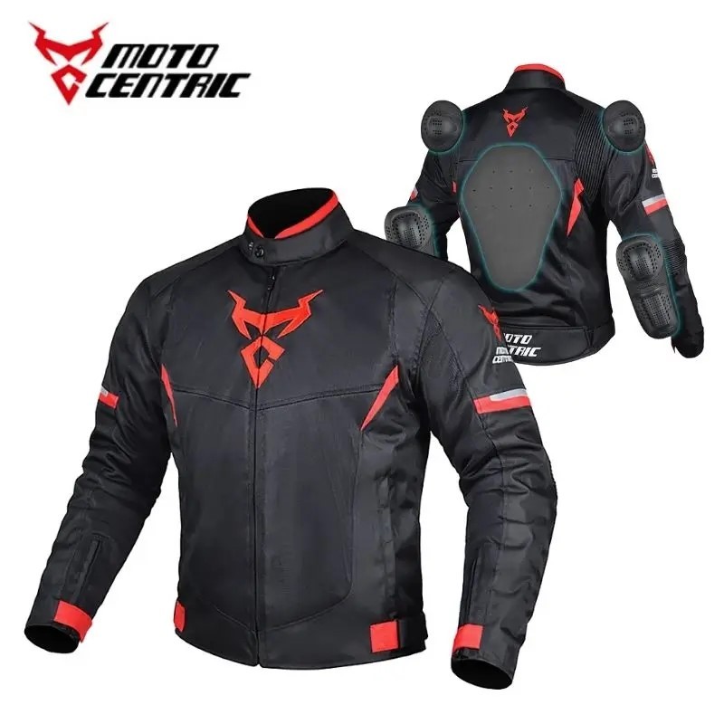 Motocentric Summer Motorcycle Protective Jacket Men Breathable Mesh Biker  Jacket Waterproof Motorcycle Reflective Clothing