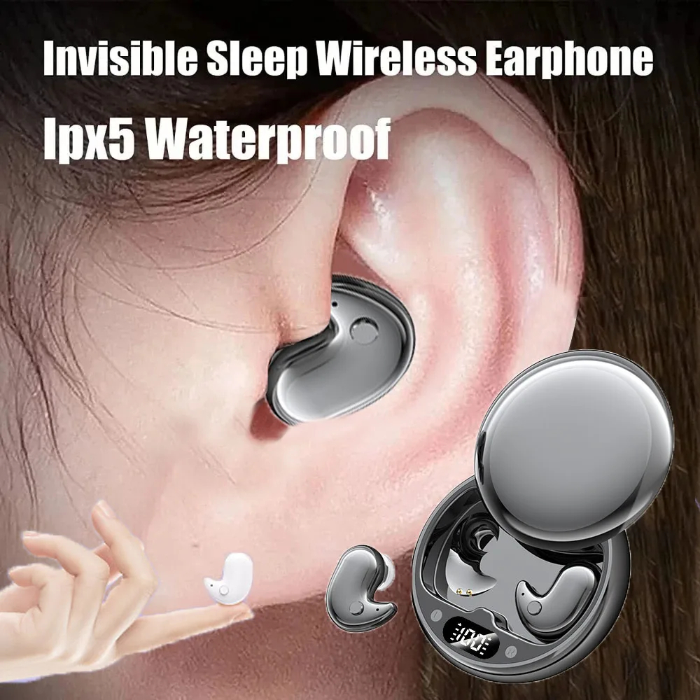 Sleep Earbuds Tiny Mini Invisible Headphones Hidden Noise Reduction TWS ...