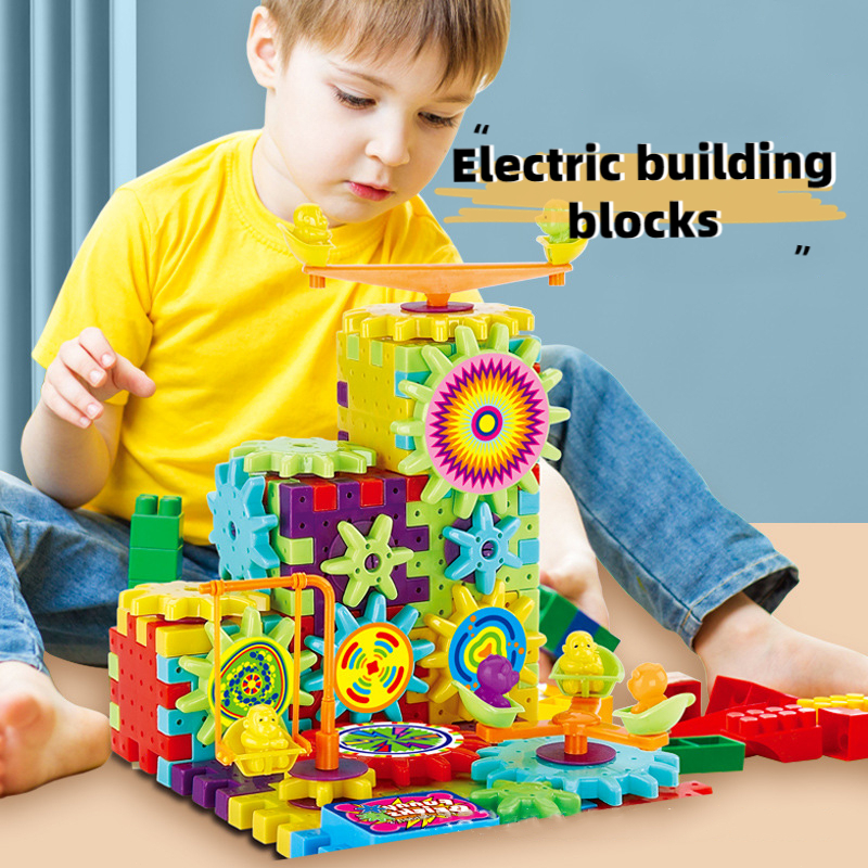 Big Building Blocks Blocks Kids Set Gift Toys for Kids DIY electric