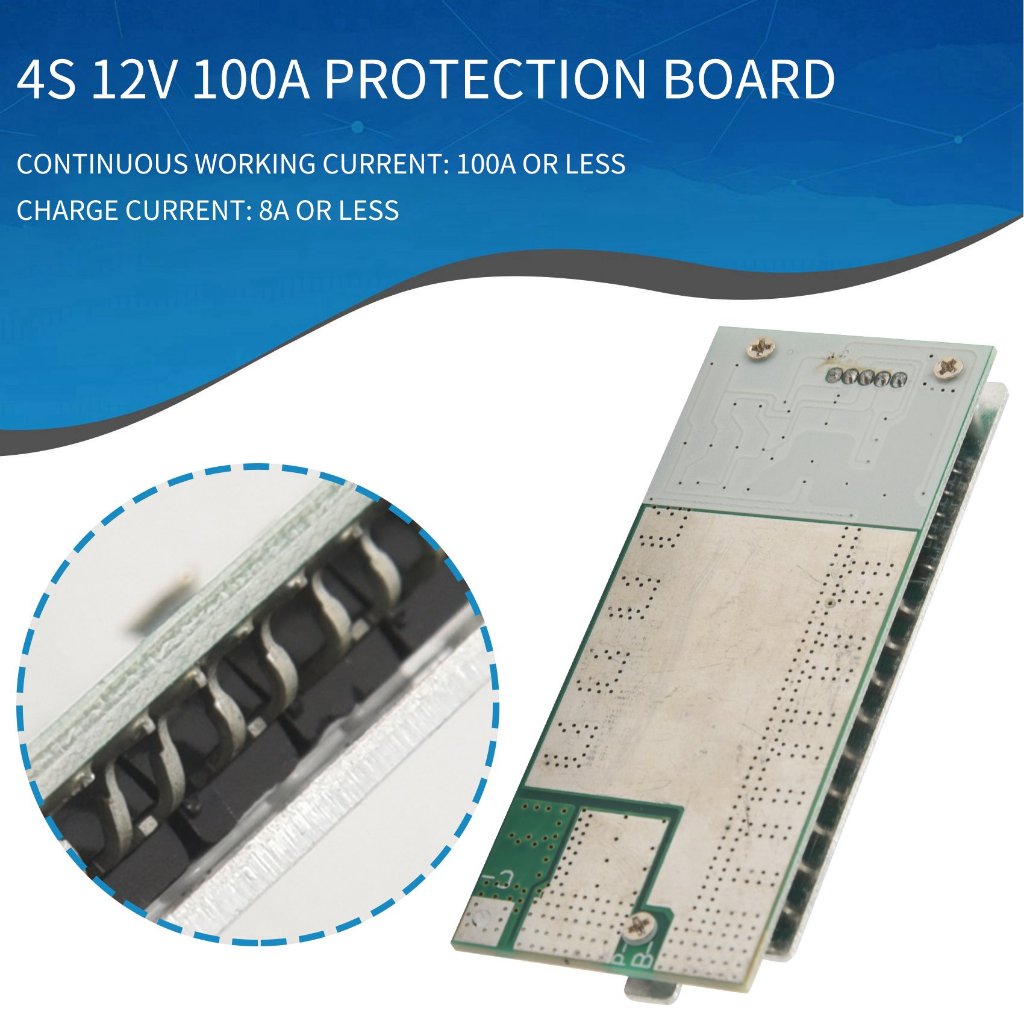 4S 12V 100A Protection Circuit Board Lifepo4 Bms 3.2V With Balanced Ups
