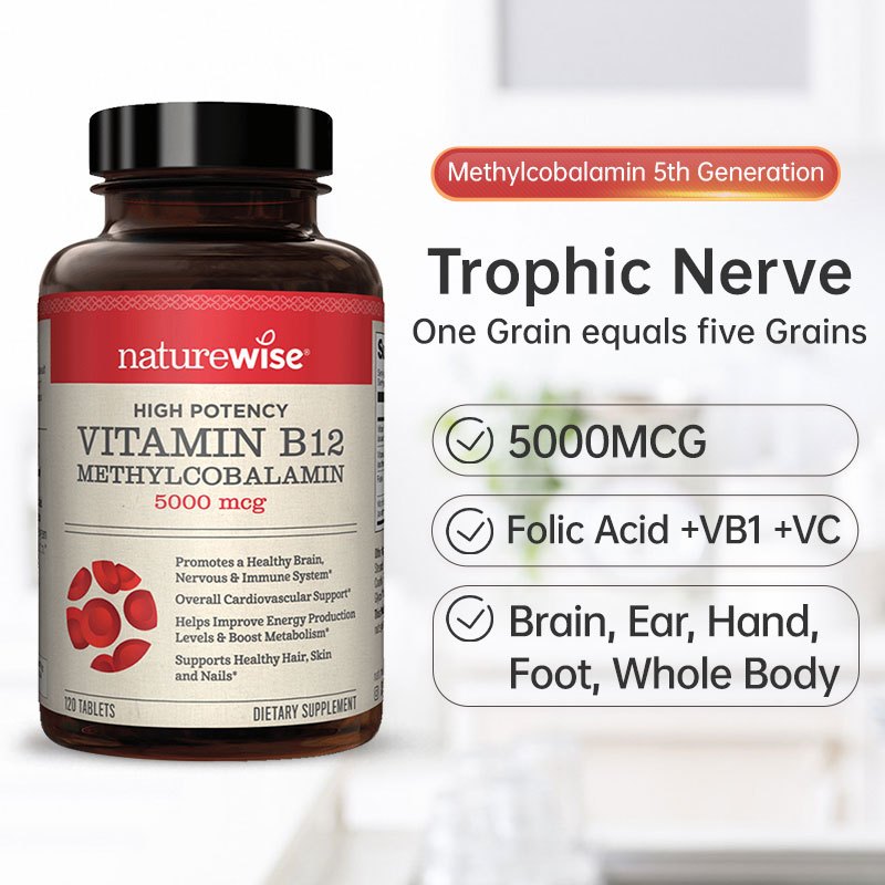 Naturewise 120 tablets/bottle Mecobalamin 5000mcg for repairing