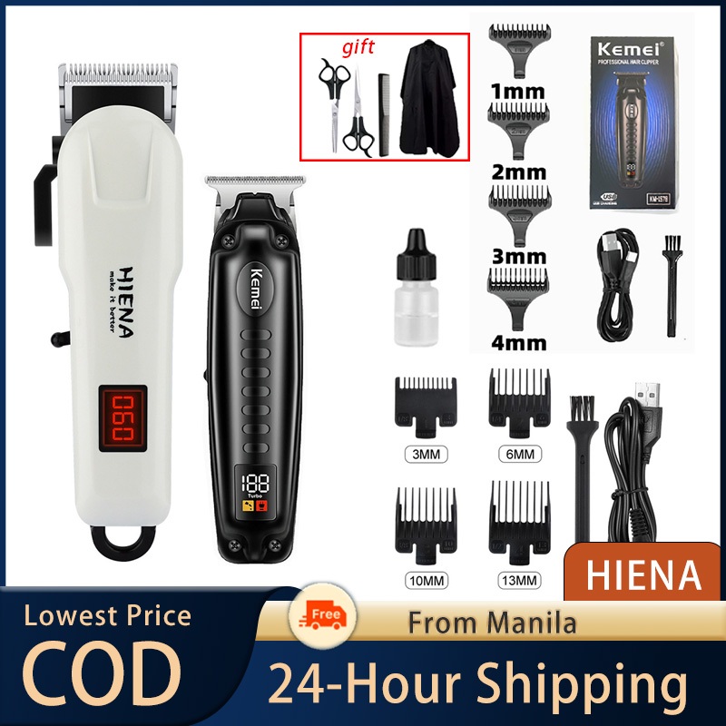 HIENA USB Hair Clipper Kit, Cordless Rechargeable Electric Hair Cutting  Cutter Machine Tool, Beard Hair Trimmer Shaver For Men, Best Gift For Him