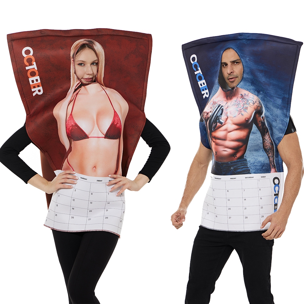 COD Adult Sexy Calendar Woman Halloween Costume Female Male Party Game Funny Mascot Cosplay Outfits Couples Stage Performance Fancy Dress up Sets 7 style to choice Shopee Philippines