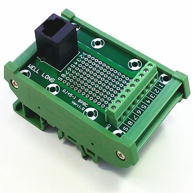 DIN Rail Mount RJ45 Module,RJ45 8P8C Jack Buss Board. | Shopee Philippines
