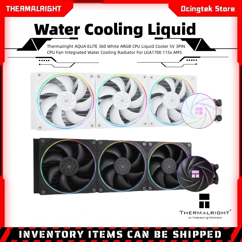 Thermalright AQUA ELITE 360 White ARGB CPU Liquid Cooler 5V 3PIN CPU ...