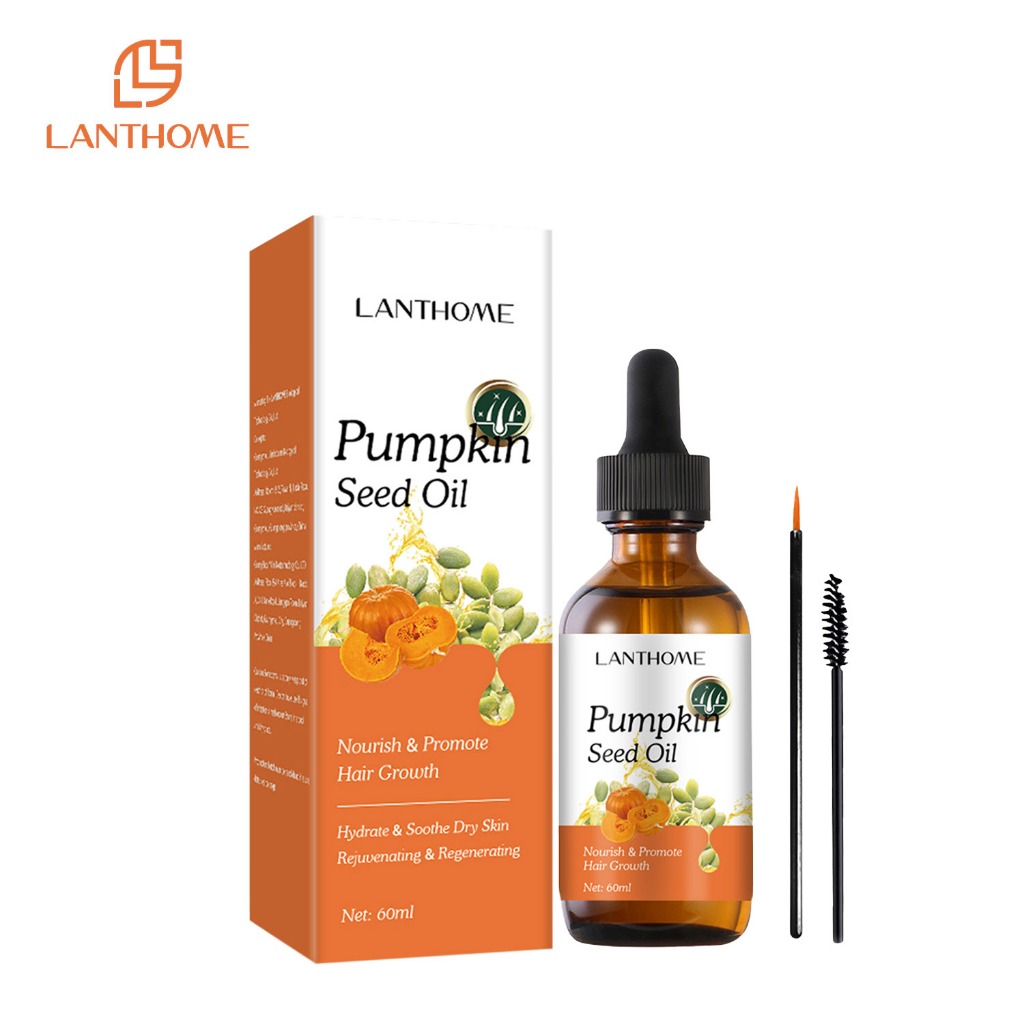 LANTHOME 7 Day Eyelash Eyebrow Growth Curly Serum Pumpkin Seed oil For ...