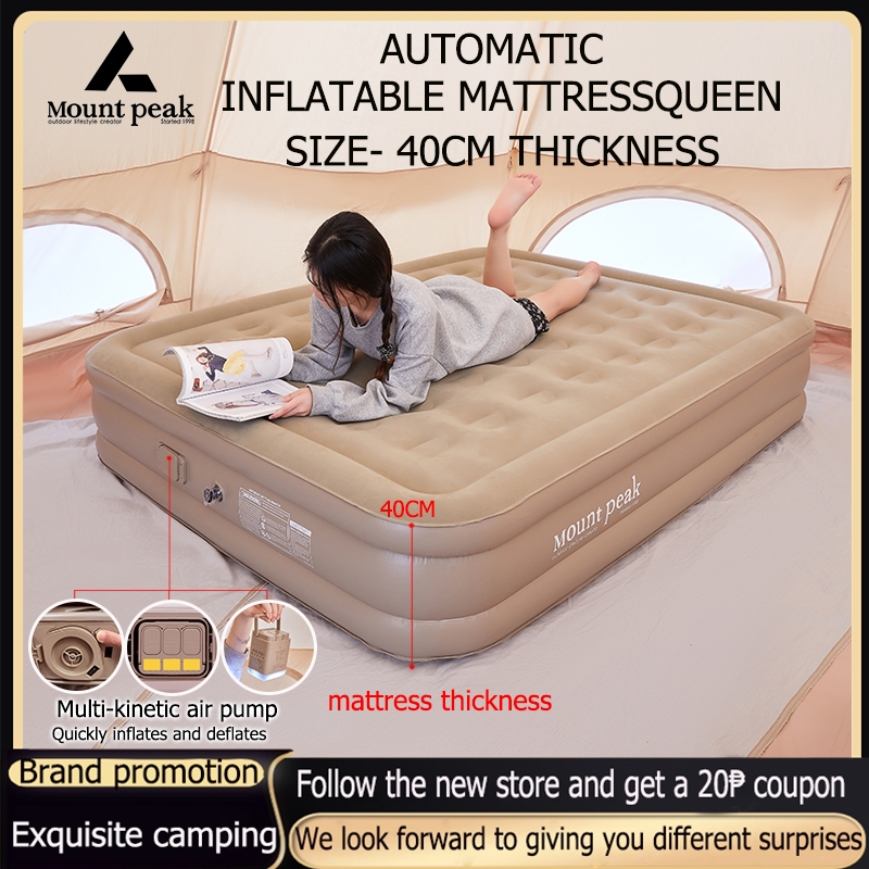 Mount Peak Portable Air Bed Automatic Inflatable Mattress Bed with