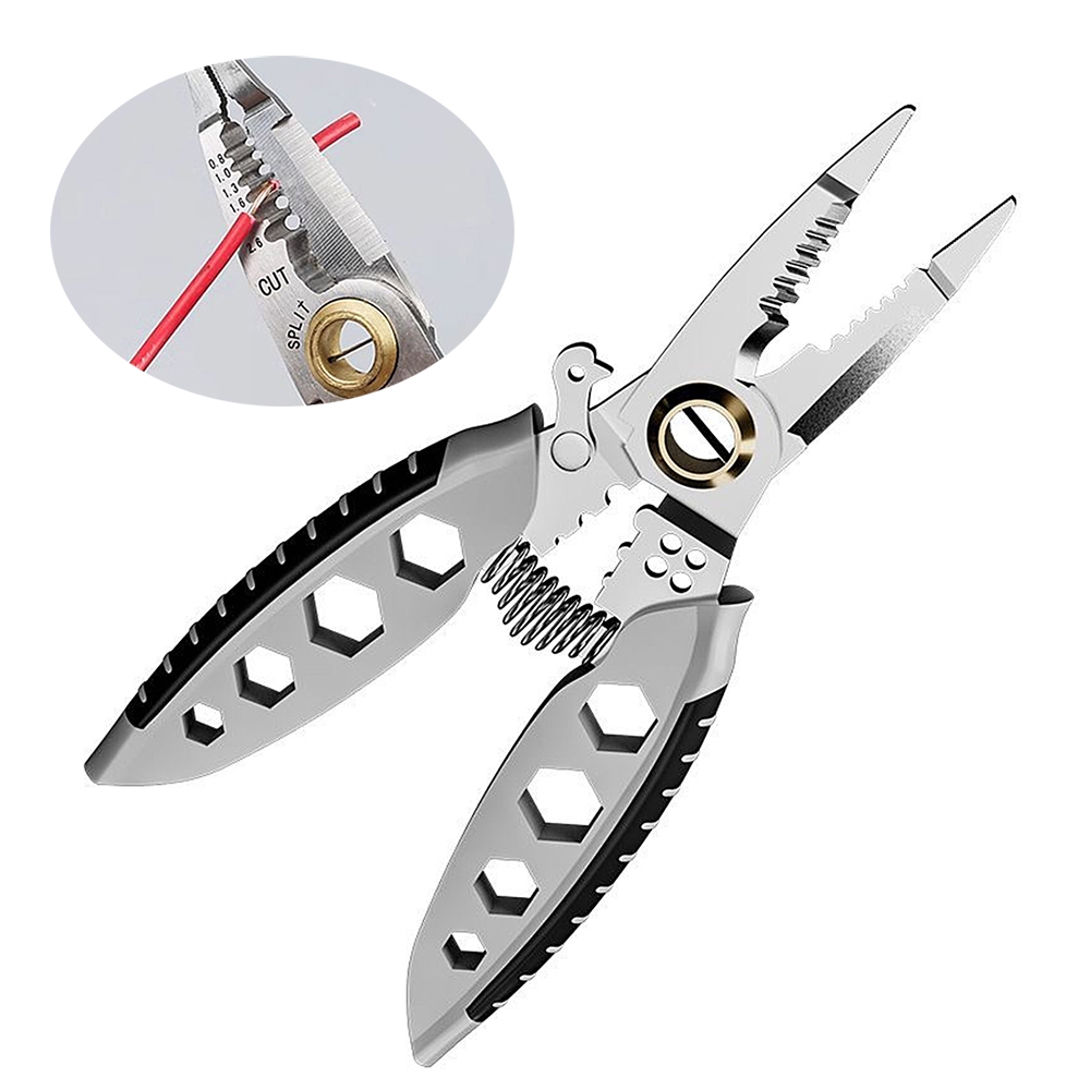 7-inch Multipurpose Wire Stripper Professional Tool Electrician Crimpe ...