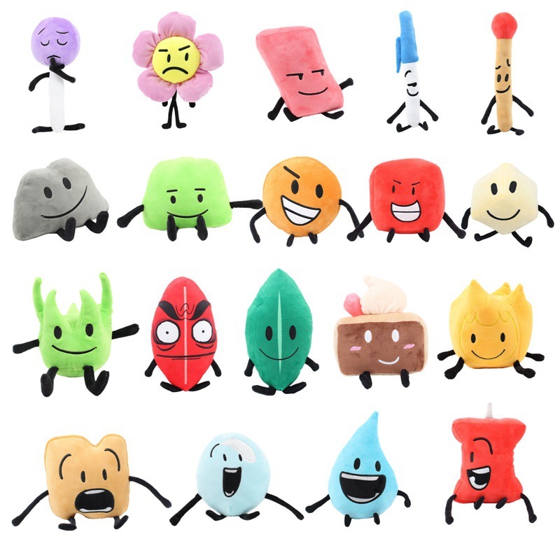19 Style Hot Game Battle for Dream Island Plush Toy Leafy Firey Flower ...