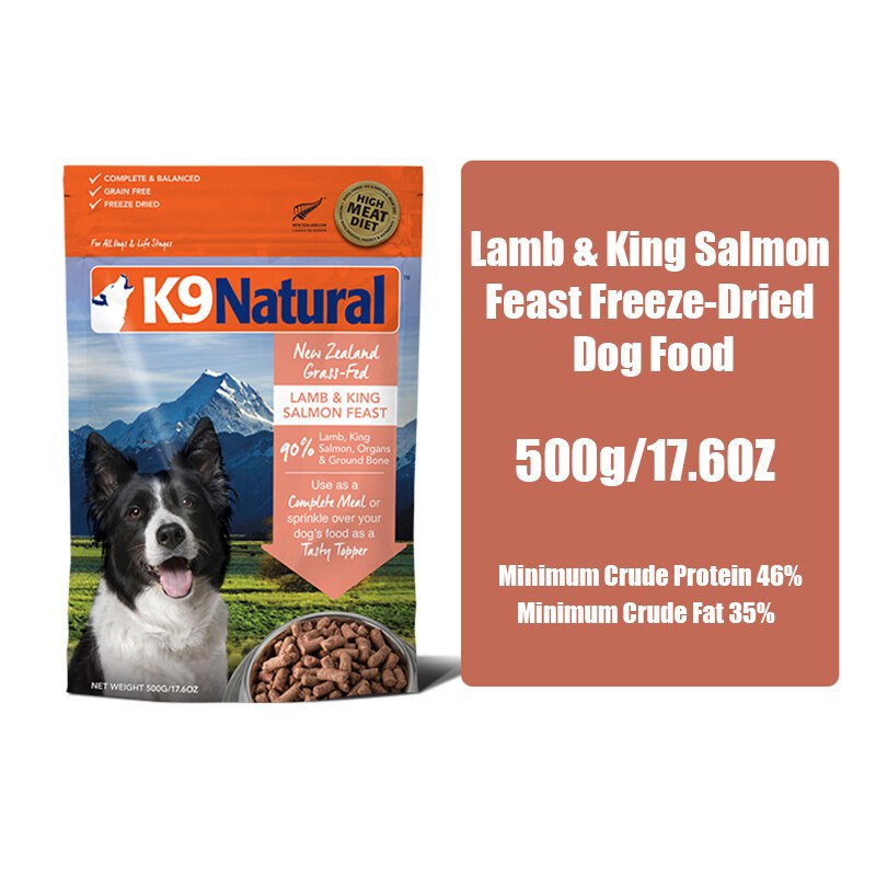 ドッグフード Lamb & King Salmon Feast 500g Lamb & King Salmon Feast Freeze-Dried Dog Food – K9 Natural
