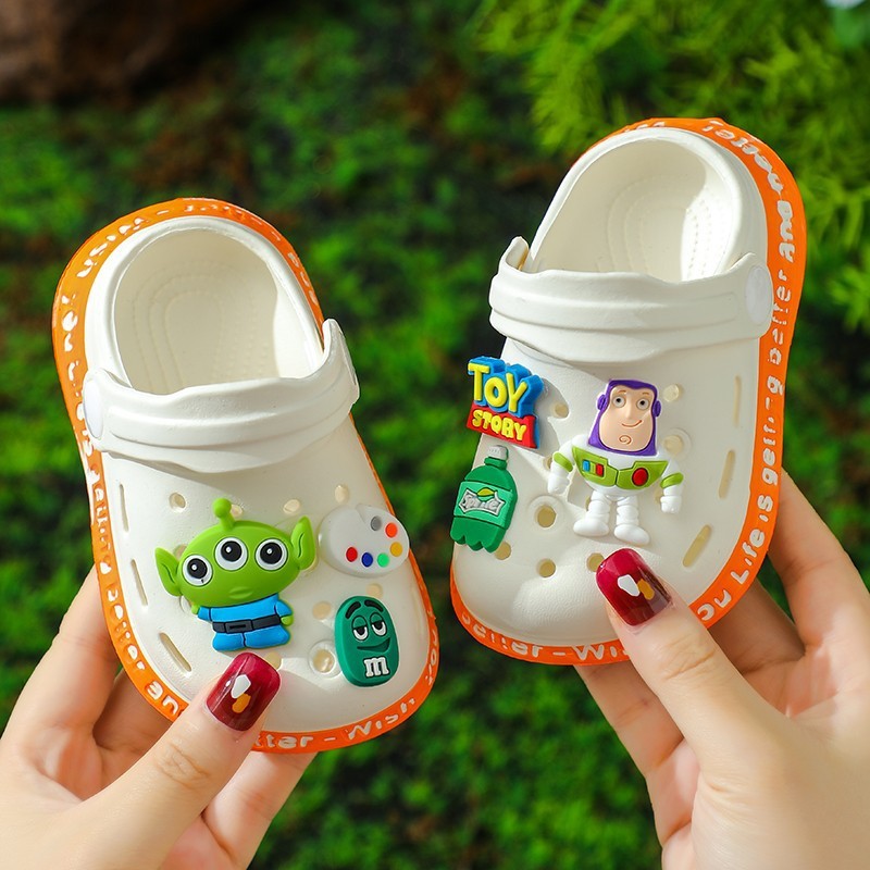 (New Product Offer) New Eva Children's Baotou Crocs Cute Cartoon ...