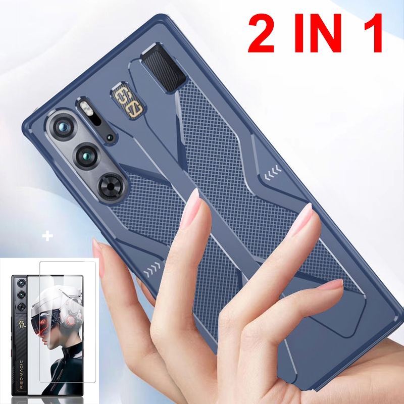 9H Tempered Glass Film with Case For Nubia Red Magic 9 Pro + Soft ...