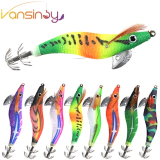 2.5# 3.0# 3.5# Squid Jig Hard Fishing Lures Shrimps Prawn Luminous Glow in  Dark Artificial Spinner Lures Tackle for Cuttlefish Octopus