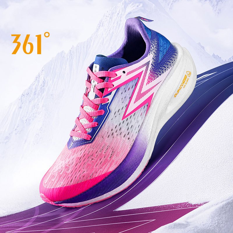 361 Degrees Women's Flame Runing Shoes Purple Size 8.5 B Medium US