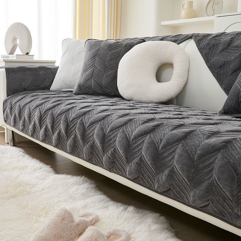 Sofa Cushion Four Seasons Universal Fabric Leather Anti Slip High End