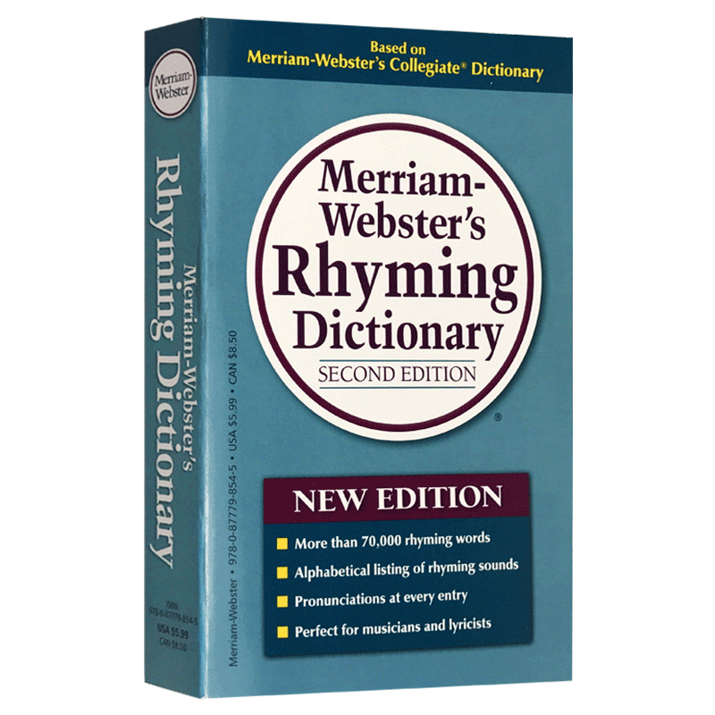 Merriam Webster's Rhyming Dictionary Original English Novel | Shopee ...