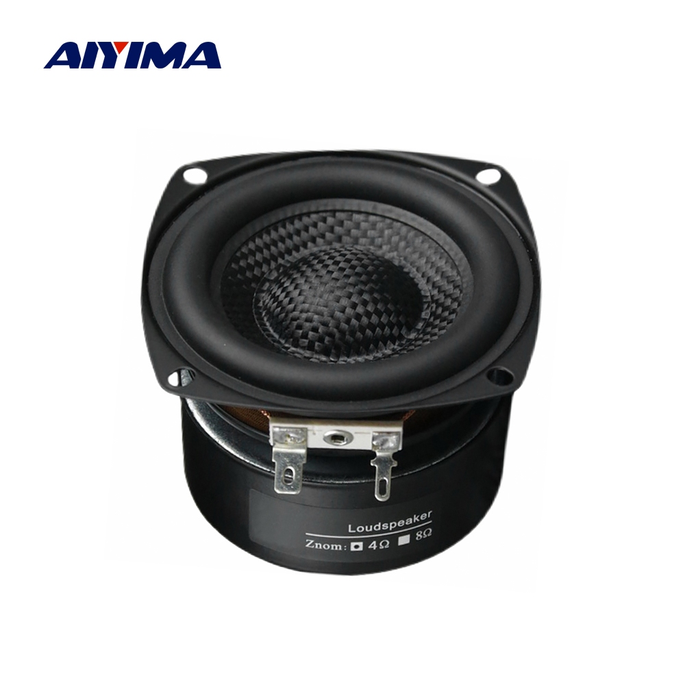 AIYIMA 1Pcs 3 Inch 50W Woofer Speaker Fiberglass Highstroke Power HiFi Home Theater Bass
