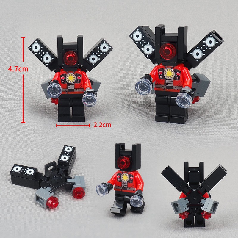 Titan Audio Man Cameraman Skibidi Toilets Multiverse Titan Speaker Sound Man Minifigures