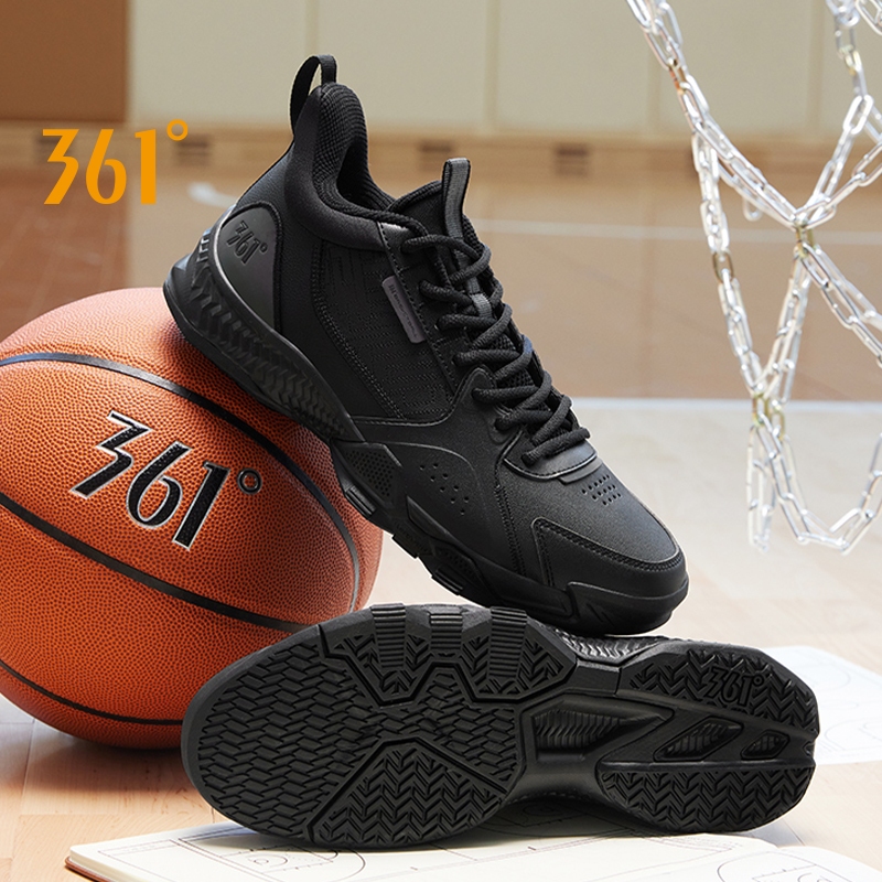 361 Degrees Men Basketball Shoes Actual Combat Non-Slip | Shopee ...