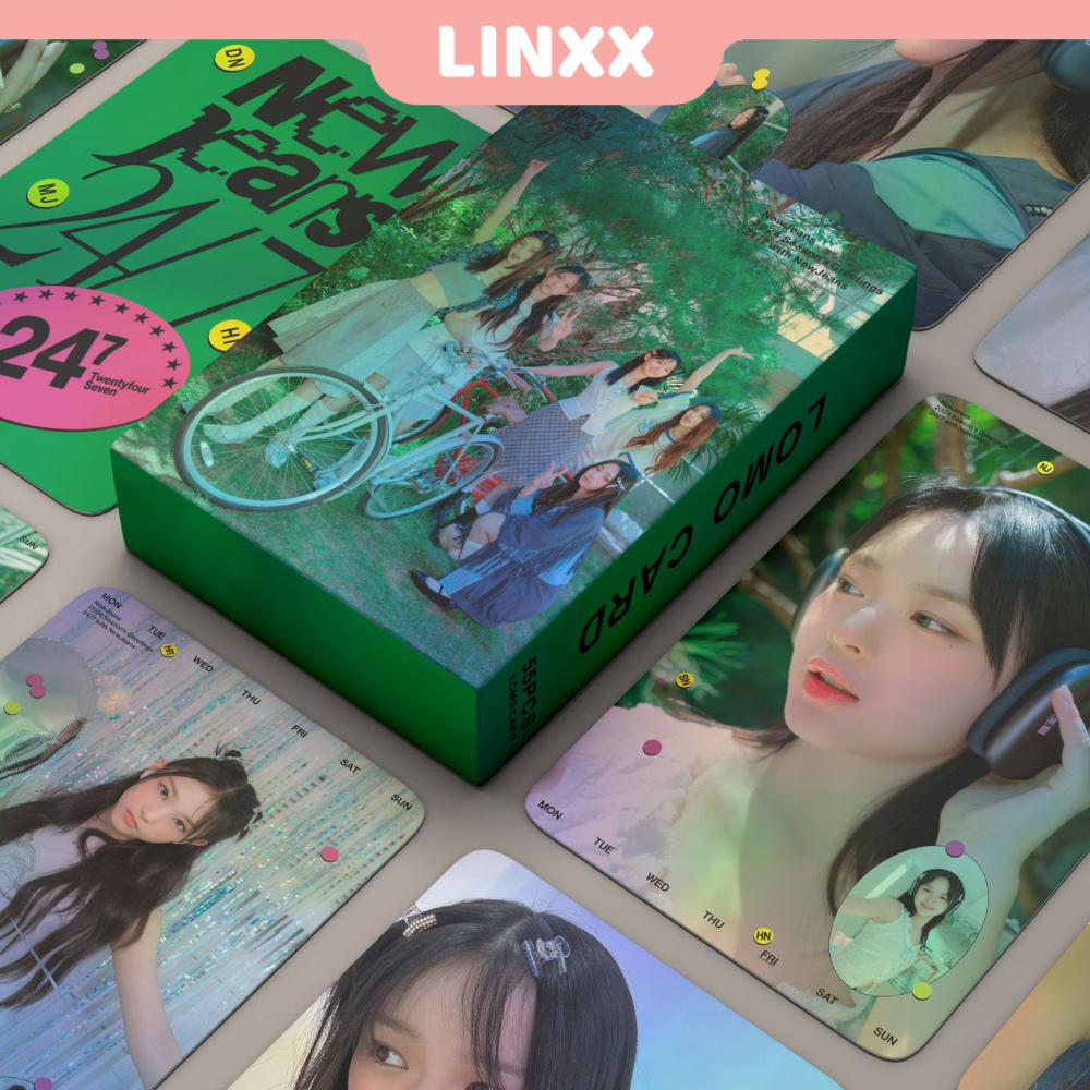 LINXX 55 Pcs Newjeans BBA Get Up Album Lomo Card Kpop Photocards