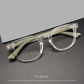Fashion Handmade Optical Glasses Frame Men Women Retro Classic Round Eyeframe Small TR90 Metal Eyewear 3020