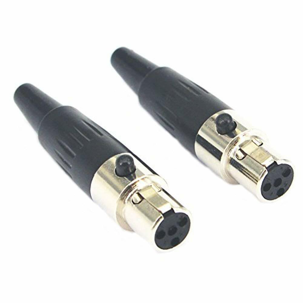 Mini XLR 4-Pin for Shure Wireless Headset Lapel Microphone Mic ...