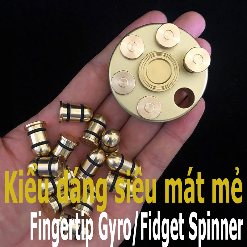 Metal Fidget Spinner Fingertip Gyro EDC Pure Copper Rotating ...