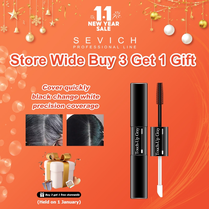 SEVICH Hair Dye Pen 3 Colors Instantly Cover Gray Hair Color Brush