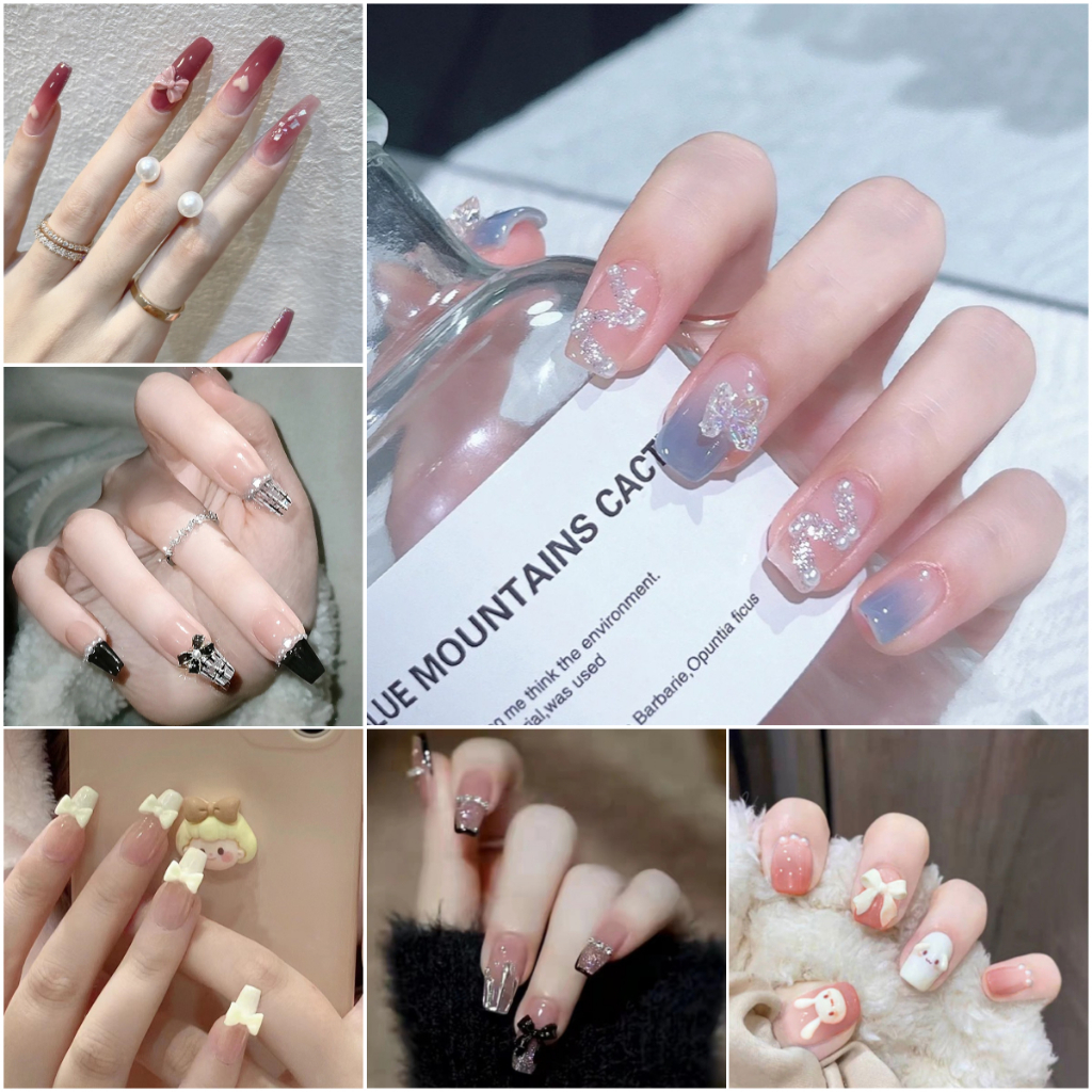 【24pcs】 Perfect Partner for False Nails-Nail Glue Jelly Gel Sticker for ...