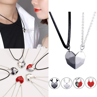 Skeleton Skull Pendant Necklaces Magnetic Hand Attracted Couple