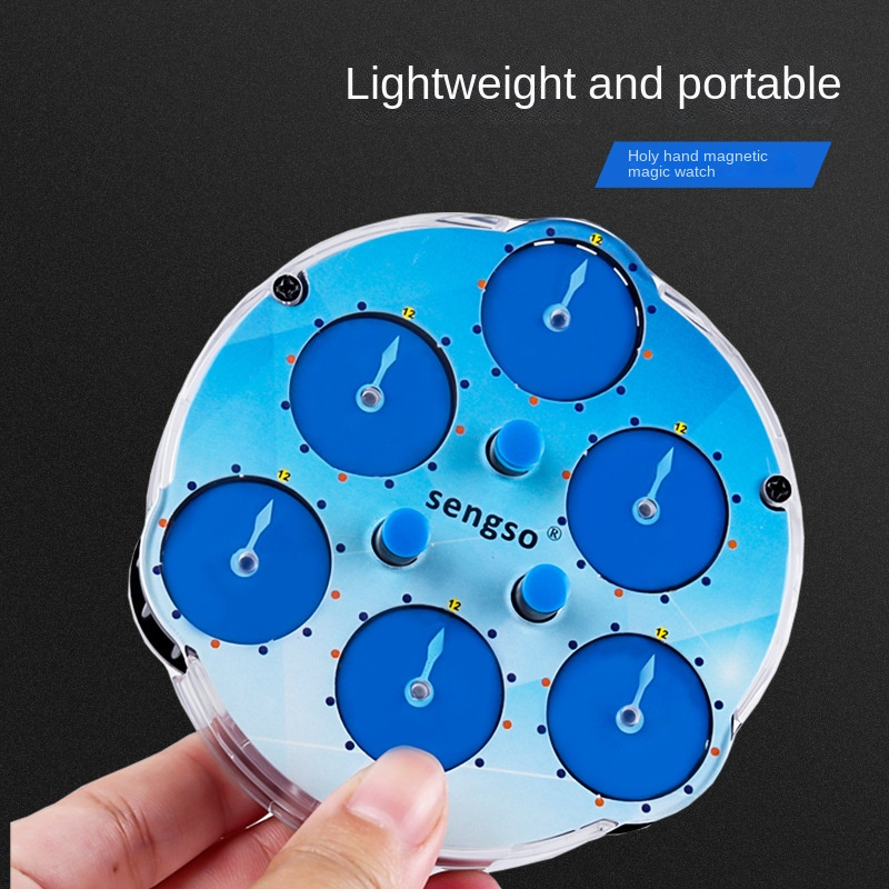 ShengShou Magnetic Clock Professional Magic Clock Puzzle Transparent ...