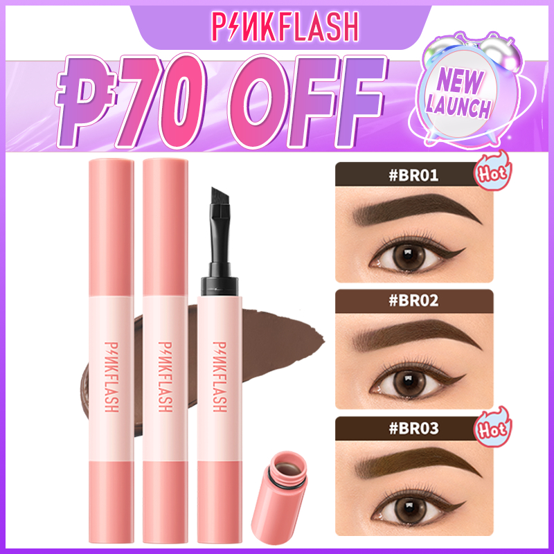 Pinkflash Waterproof Eyebrow Pomade Cream High Pigment SmudgeProof