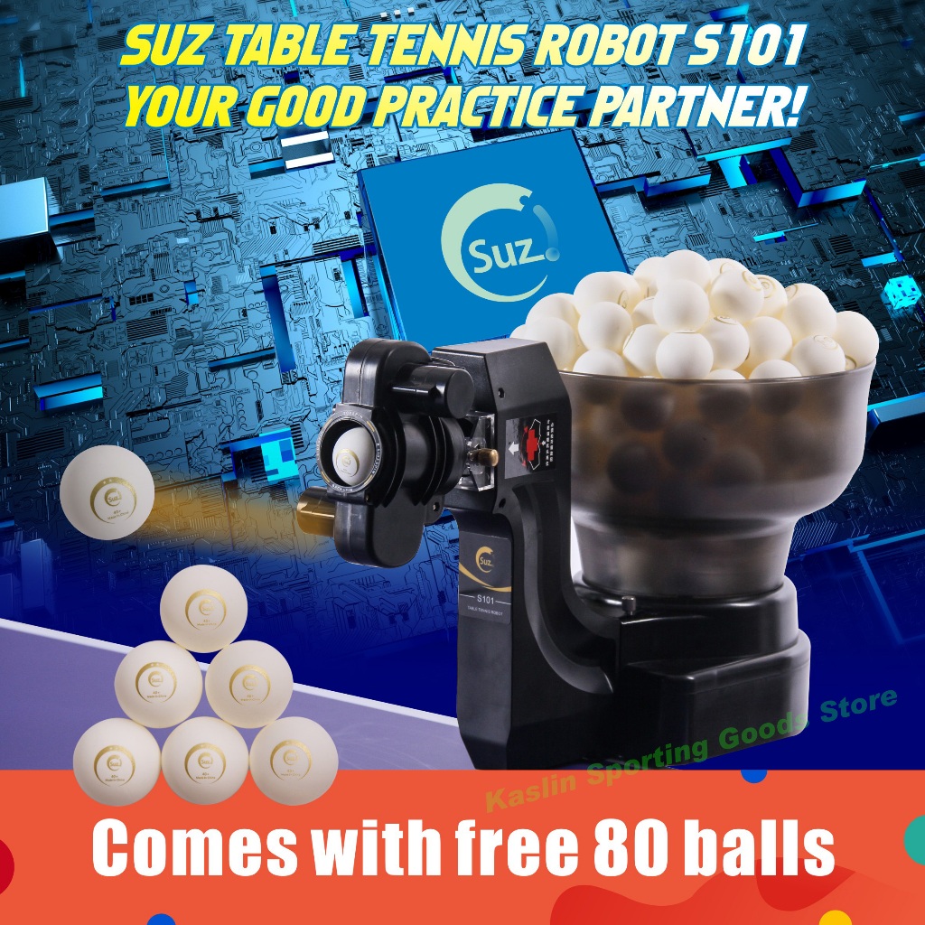 SUZ-S101 Table tennis ball machine Table Tennis Robots Automatic Ball ...