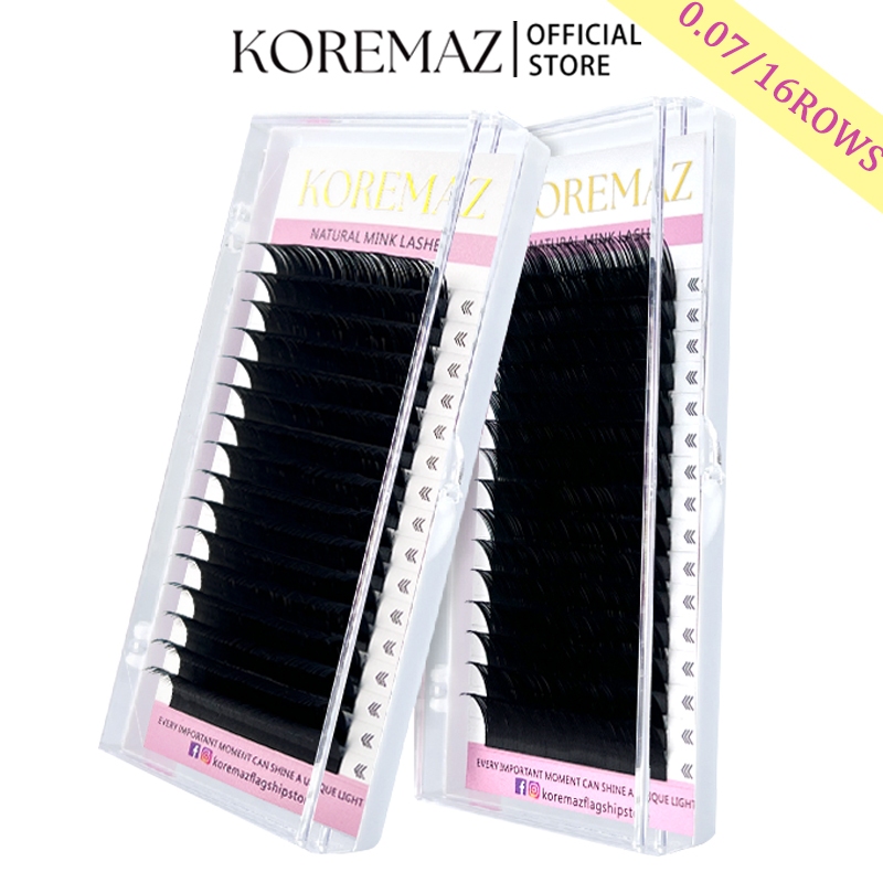 KOREMAZ 16 Rows C/D/DD+ Curl New Upgradation Individual Eyelash ...