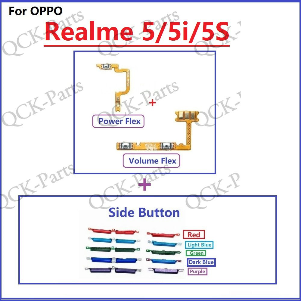 New Switch Key Power On Off and Volume up down Side Button Keys Flex
