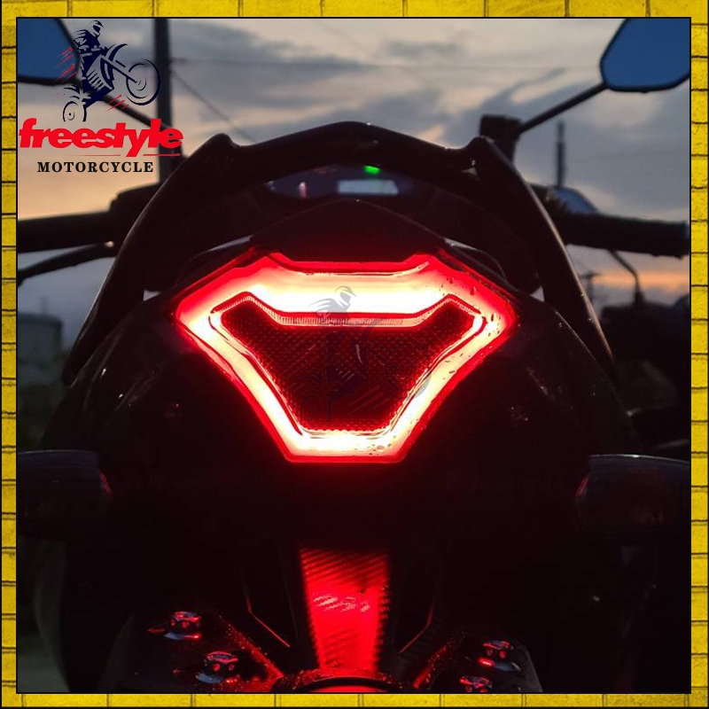 Smoked LED Tail Light Brake Turn Signals For Yamaha R3 MT03 MT07 FZ07 2013-2020