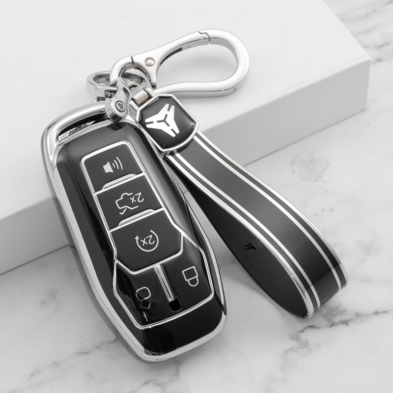 Ford Key Fob Cover with Keychain Compatible with Ford Fusion Edge ...