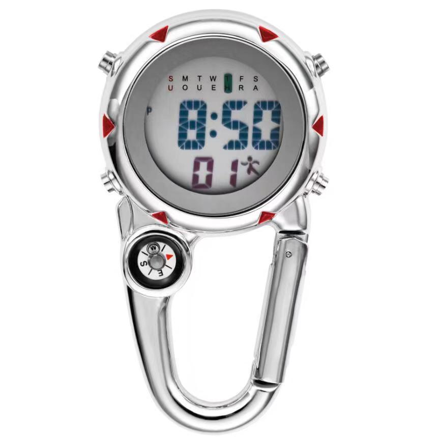 Carabiner watch Multifunctional electronic pocket watch Waist watch Pocket watch Luminous outdoor sports backpack watch Shopee Philippines