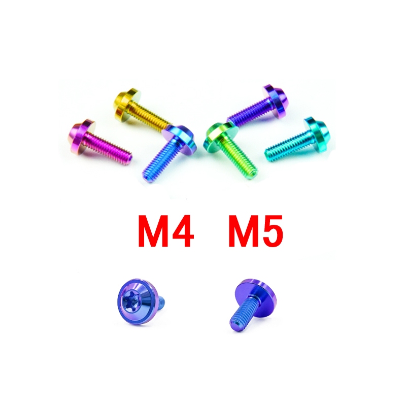 Viti In Titanio M5 Con Flangia Esagonale Torx – Lunghezze 10-35mm Per Bici E Moto - Foto 4