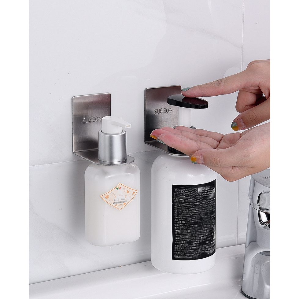 Bathroom Lotion Rack Wall Hung Adhesive No Punch Shampoo Cleanser ...