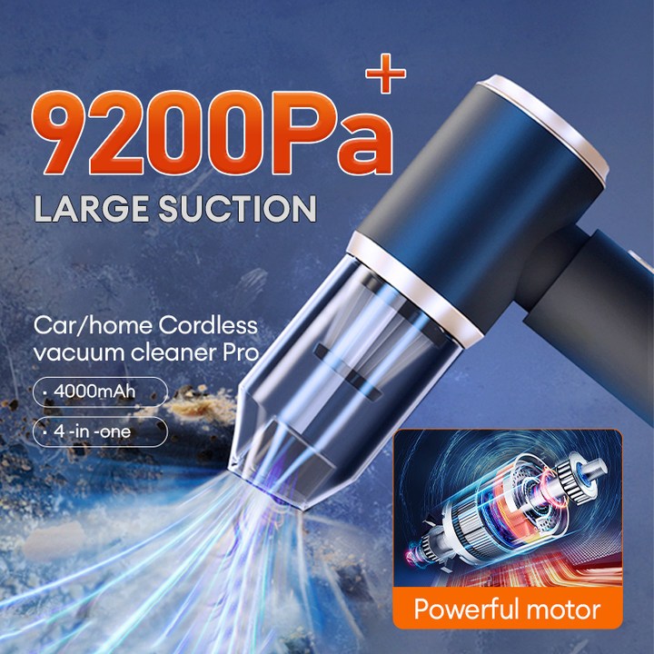 9200pa Mini vacuum cleaner for car/bed/sofa/home cordless vacuum
