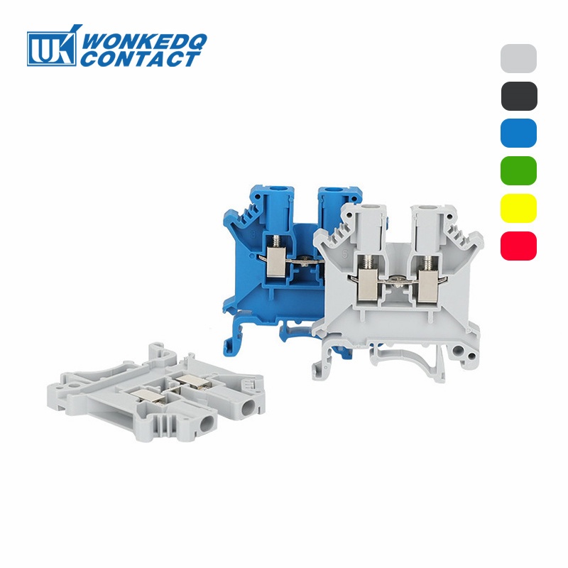 10Pcs UK3N Terminal Block Din Rail Mounting UK 3N Universal Wire