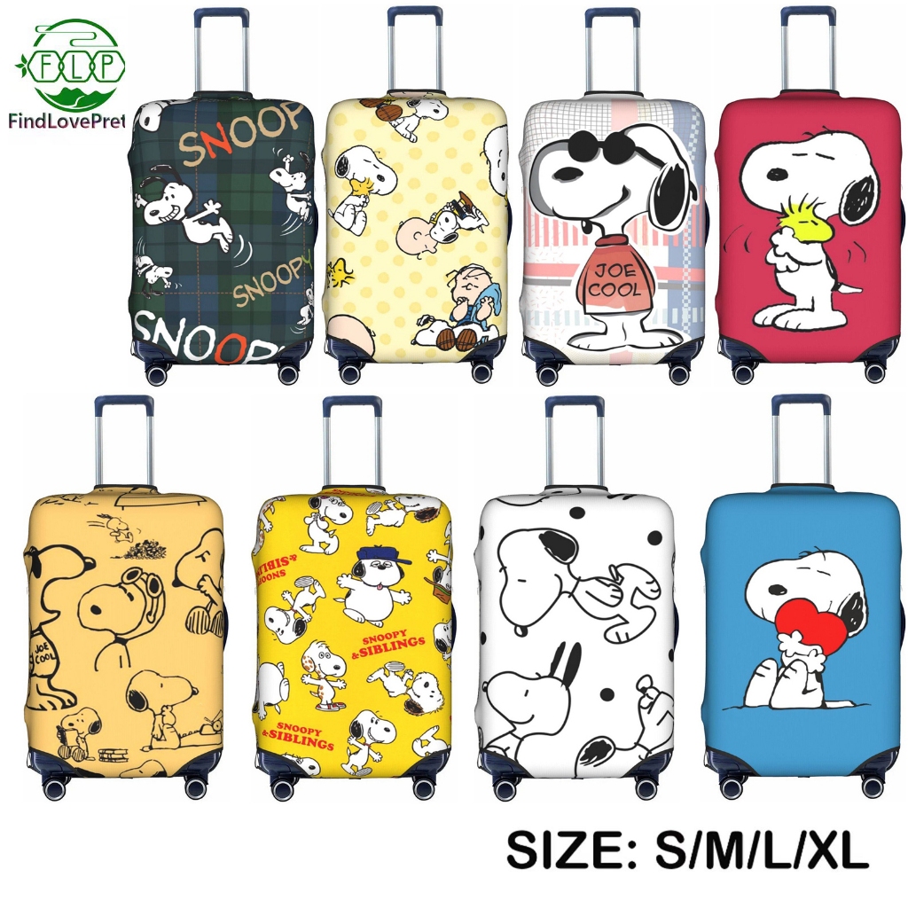 Snoopy Fashion Suitcase Cover Wear 18-32Inch Luggage Protective Travel ...